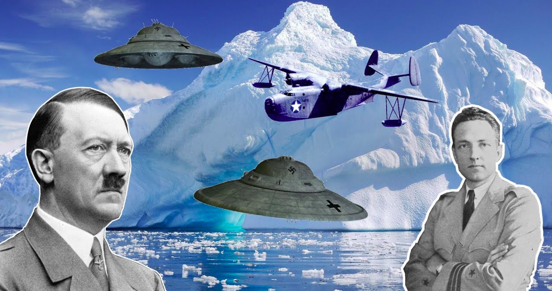 VIDEO: Operácia Highjump, vojenská expedícia admirála Richarda Byrda, Tretia ríša, UFO, nacistické základne na Antarktíde a tajný vesmírny program (ruský dokumentárny film)
