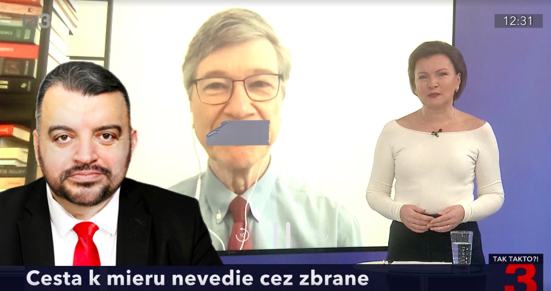 Chmelár o cenzúre jedného z najprominentnejších svetových ekonómov Jeffrey Sachsa, ktorý v spravodajskej televízii povedal pravdu o Ukrajine: TA3 podobne ako iné médiá hlavného prúdu nielenže zamlčiava najzávažnejšie skutočnosti, ale ich už aj cenzuruje a vymazáva tak, aby sa divák nemohol dozvedieť skutočnú pravdu. Otázka znie, na čí príkaz ...