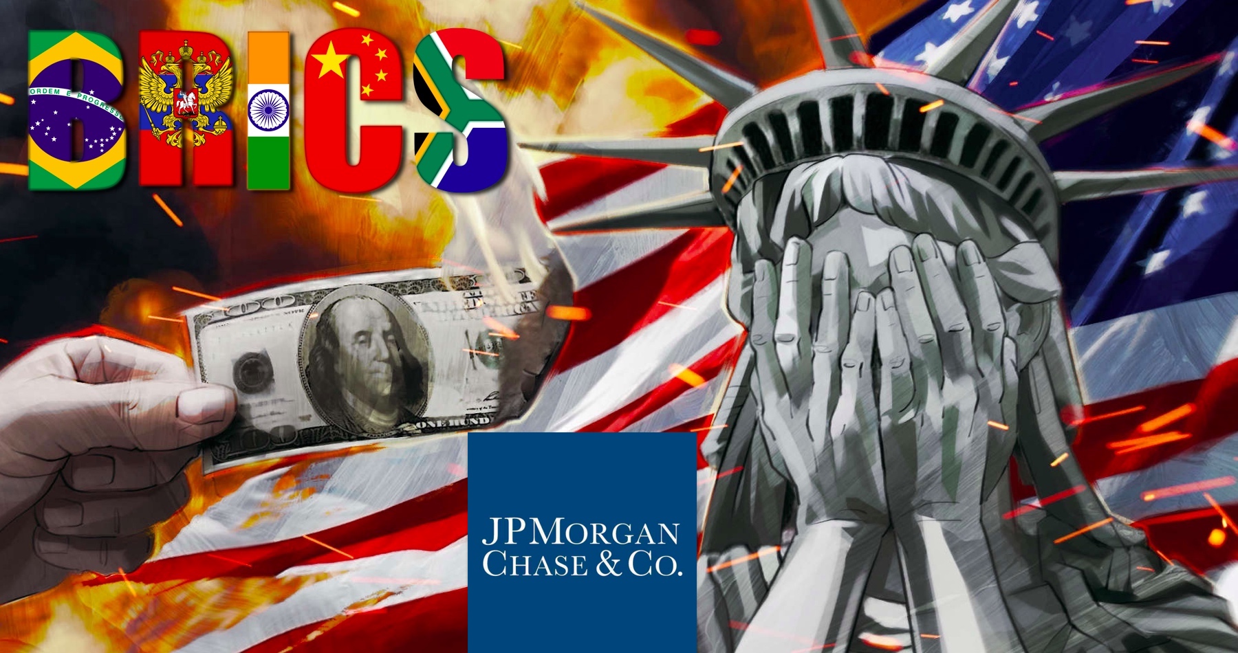 Svetová ekonomika začína vykazovať známky dedolarizácie, začínajú priznávať experti z najväčšej americkej banky JPMorgan