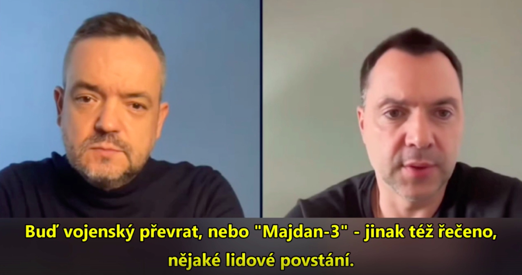 VIDEO: Zelenský podle uniklých zpráv očekává vojenský převrat v Kyjevě každým okamžikem. Jeho bývalý poradce Arestovič už mluví o možnostech vývoje situace na Ukrajině