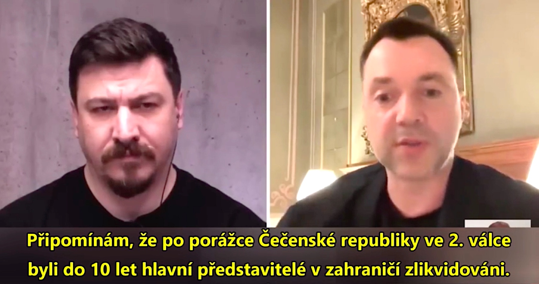 VIDEO: Budou vás věšet a nepomůže vám ani emigrace na Západ, protože i tam vás dostanou. Alexej Arestovič obvinil ukrajinskou vládu, že je v důsledku své rusofobie zodpovědná za konec dodávek zbraní ze strany Západu. A navíc prý hrozí tvrdé zúčtování “Rusiánů” s kyjevskými neonacisty. Na adresu kyjevské vlády padaly slova o idiotech, blbcích a šílencích