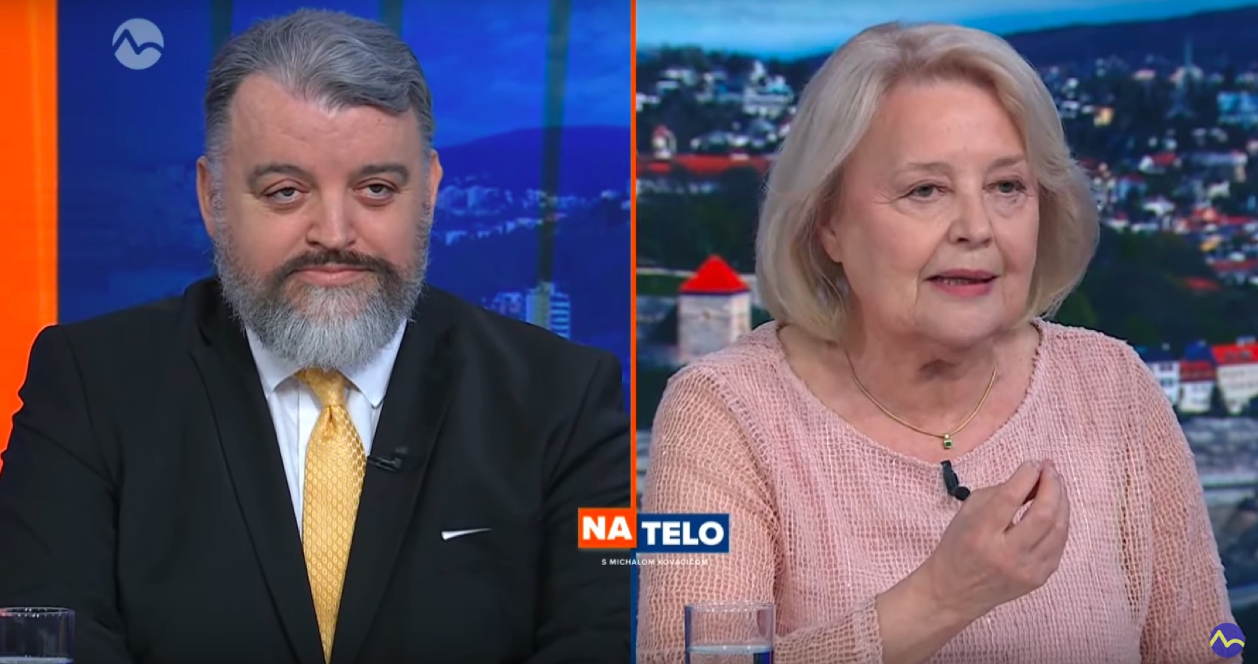 VIDEO: Chmelár vs. Vášaryová v ostrej debate o Ficovej vláde, trestajúcej politike EÚ, spolupráci v rámci V4 aj o konflikte na Ukrajine