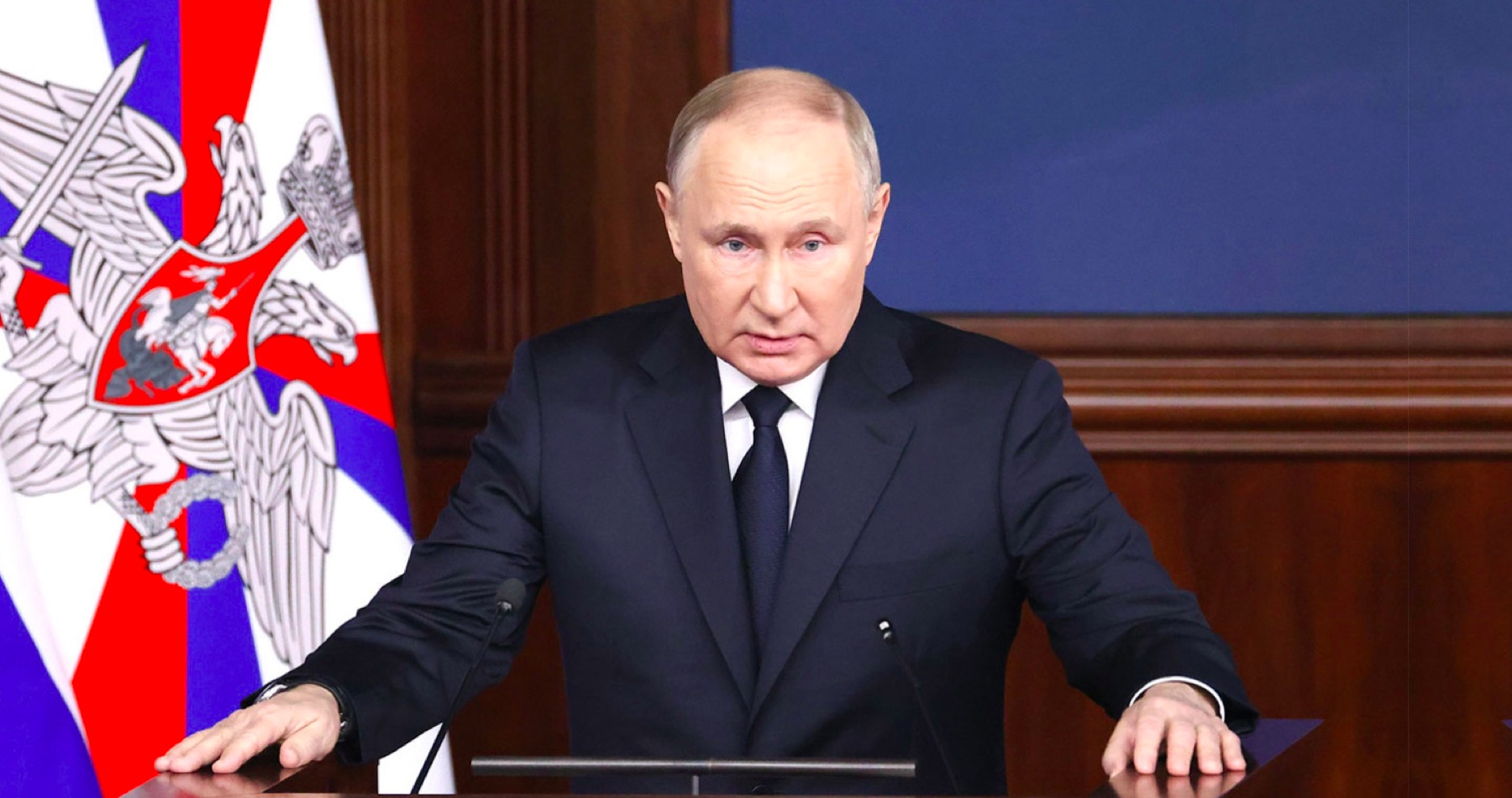VIDEO: Vladimir Putin vyhlásil, že „nelegitímny kyjevský režim“ sa v dôsledku ťažkých strát na bojisku uchýlil k organizovaniu teroristických útokov, aby sa pokúsil zastrašiť Rusko. Za týchto okolností neni podľa neho o čom hovoriť a odmietol ďalšie rokovania o prímerí medzi Ruskom a Ukrajinou, pretože Kyjev by využil tento čas na prezbrojenie a prípravu ďalších teroristických útokov