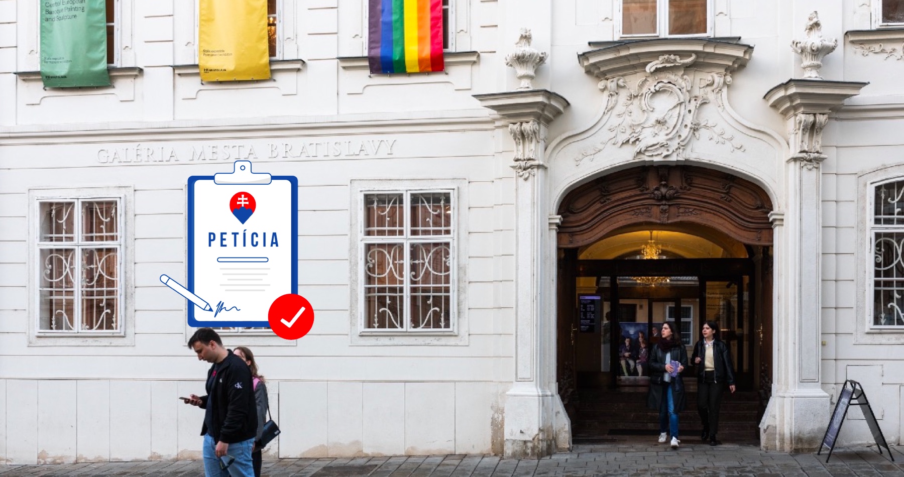 Petícia: Galéria mesta Bratislavy patrí všetkým občanom: Zveste z nej dúhovú vlajku