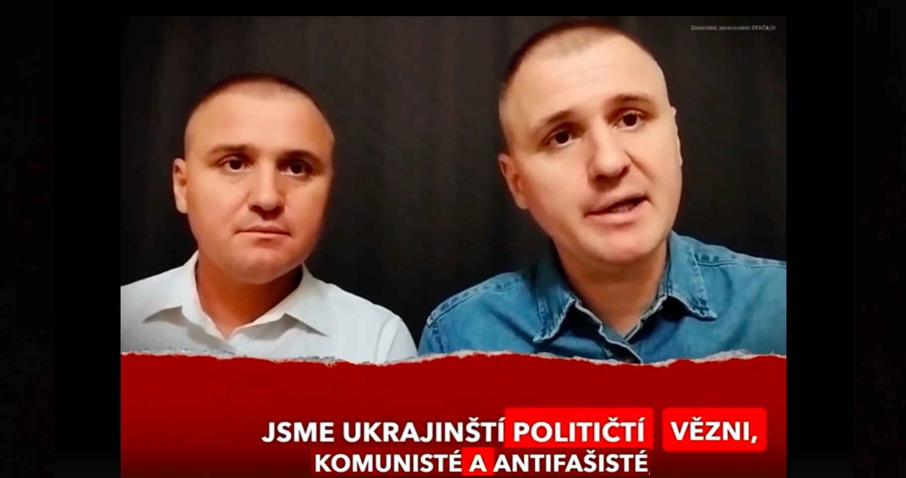 VIDEO: Ukrajinští političtí vězni - bratři Kononovičové varují Čechy, že je Fialova vláda chce zatáhnout do války: „Braňte Česko, braňte svou vlast!“
