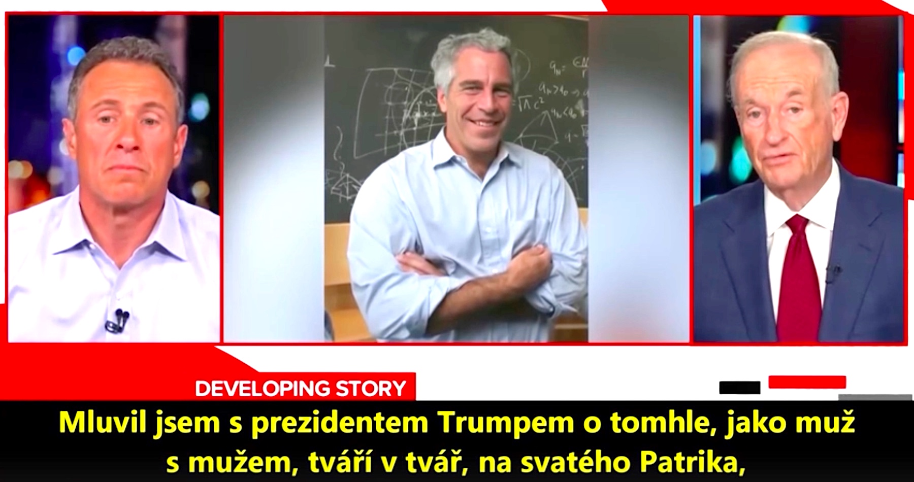 VIDEO: Americký moderátor Bill O'Reilly spomenul svoj osobný rozhovor s Donaldom Trumpom, ktorý mu priznal, že s Jeffreym Epsteinom je spojených veľa významných mien a ich zverejnenie by ich zničilo