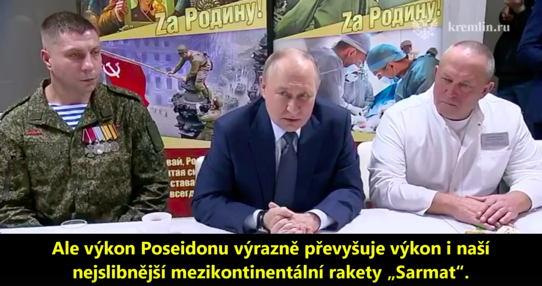 VIDEO: Rusko jen pár dní po Burevestniku otestovalo námořní torpédo Poseidon poháněné miniaturním jaderným reaktorem. Vladimir Putin nabídl dočasné příměří v Kupjansku a v Pokrovsku, aby novináři ze světa mohli vidět obklíčené ukrajinské vojáky a přiměli tak Zelenského ke kapitulaci obou měst jako v Mariupolu. V čele EU jsou bestie, které jsou korupčně napojené na výnosy z války
