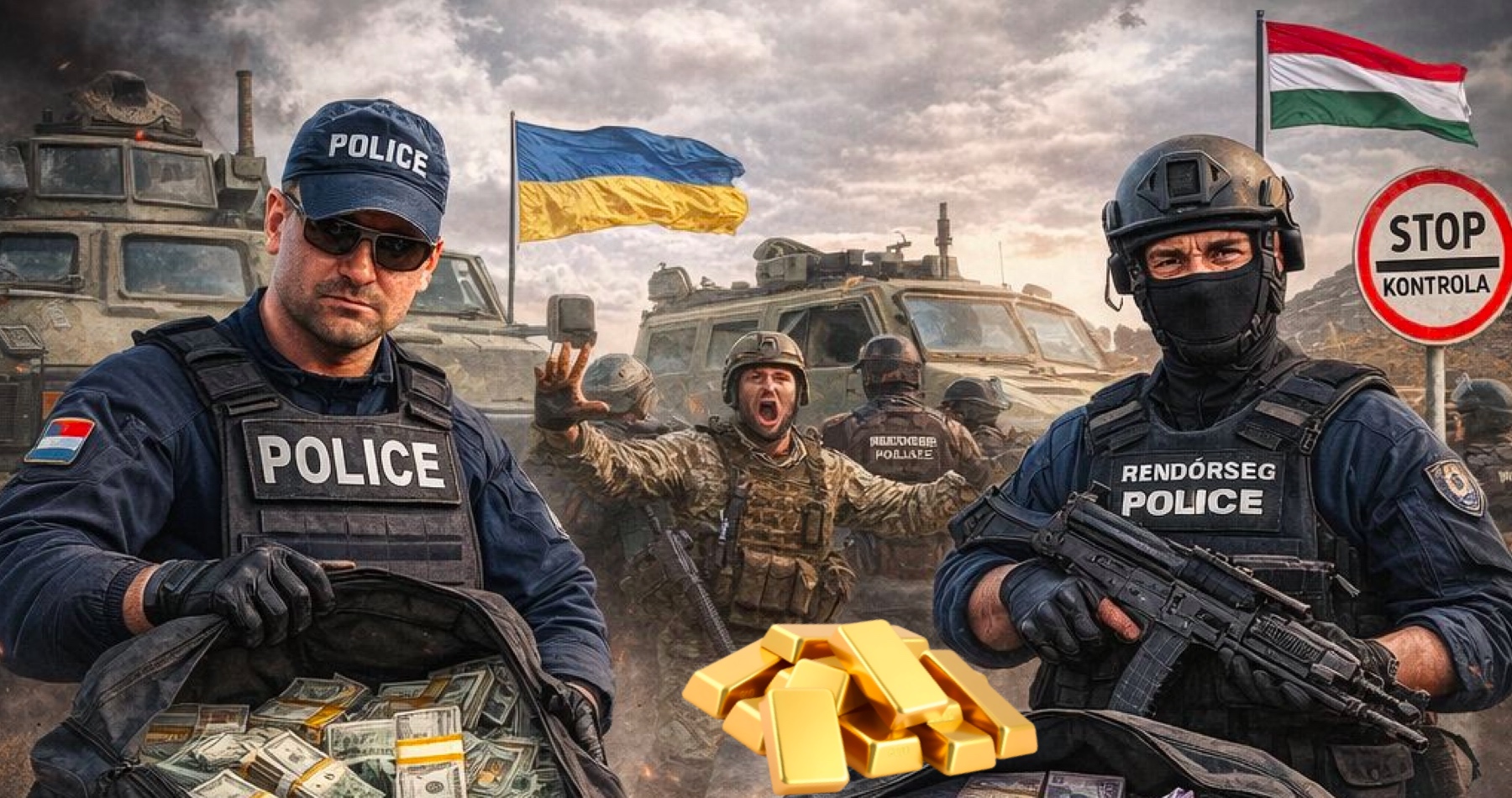VIDEO: Údajný ukrajinský agent prezradil podrobnosti o peniazoch prepravovaných v obrnenom konvoji so zlatom a obrovskou hotovosťou, ktorý začiatkom marca zadržala maďarská protiteroristická jednotka. Podľa jeho vyjadrenia „išlo o čierne peniaze, ktorými Zelenskyj platí žoldnierov a nespokojných lídrov“