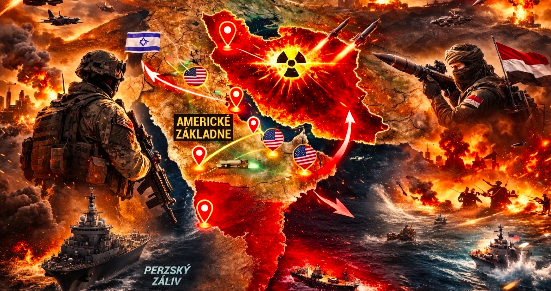 VIDEO: Americká vojenská základňa v Kuvajte bolo po útokoch Iránu úplne zničená. Irán zasiahol aj spracovateľské zariadenie na ropu a plyn Asab v Spojených arabských emirátoch a obrovský kuvajtský ropný tanker Al-Salm. Iránska balistická raketa manévrami nad Tel Avivom úspešne obišla vysoko efektívny mobilný izraelský systém protivzdušnej obrany Železná kupola. Americká armáda zasiahla veľký muničný sklad v iránskom meste Isfahán. Podľa najnovších správ iránsky útok na saudskú leteckú základňu Princ Sultán poškodil dve americké lietajúce veliteľské centrá AWACS 