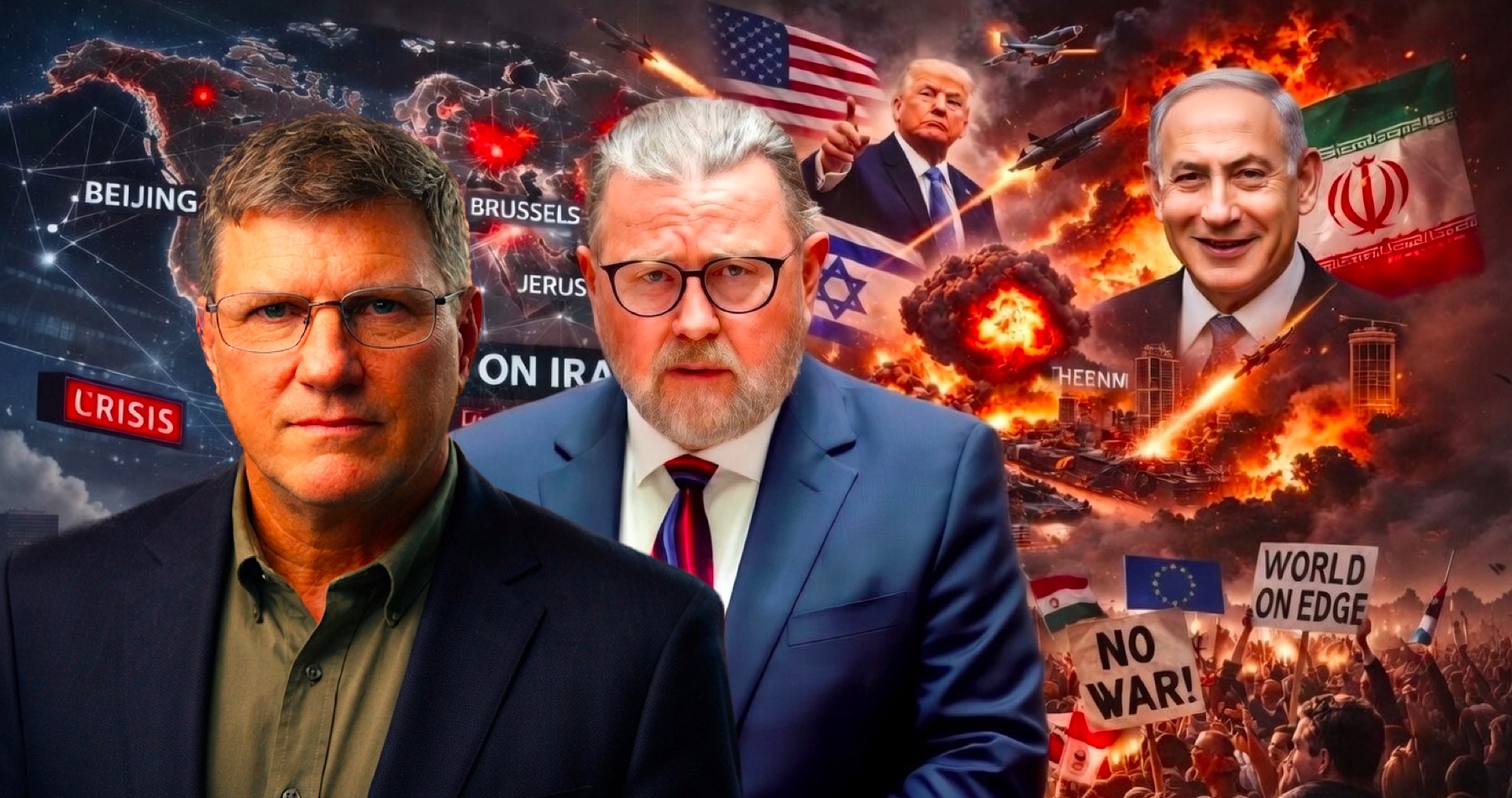 VIDEO: Bývalý zbrojný inšpektor OSN Scott Ritter a niekdajší analytik CIA Larry Johnson o dramatickej eskalácii konfliktu na Blízkom východe, o tom, čo sa v skutočnosti deje vo vzťahoch medzi USA a Izraelom na jednej strane a Iránom na strane druhej, o fatálnych dopadoch možnej americkej pozemnej operácie v Iráne pre vojakov armády USA, ale aj o jasnej prehre Spojených štátov a sionistického režimu v Izraeli