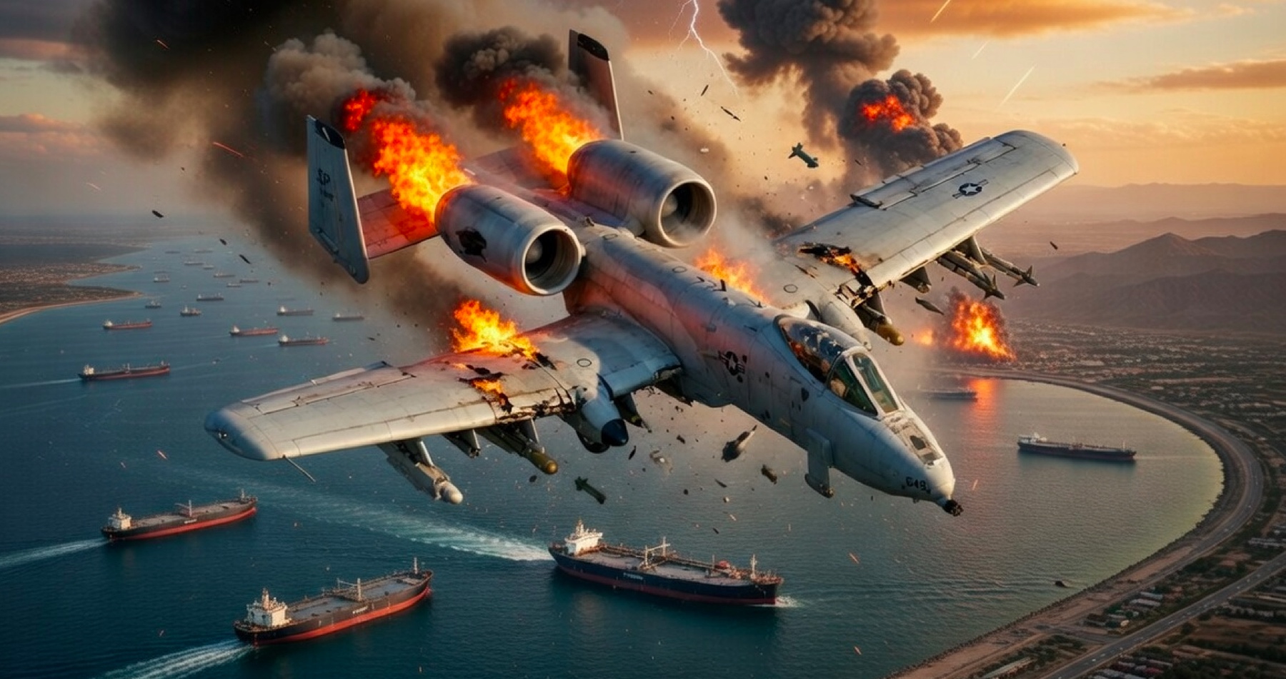 VIDEO: Neďaleko Hormuzského prielivu sa po iránskom útoku zrútilo ďalšie americké bojové lietadlo. Zásah dostal aj americký vojenský vrtuľník Blackhawk, ktorý bol zapojený do pátracej misie po členovi posádky zostrelenej americkej stíhačky F-15E. Na sociálnej sieti medzitým koluje obrázok s textom na iránskom drone: „Ja, Šáhid-136, v mene iránskeho ľudu, idem do Tel Avivu na rokovania.“