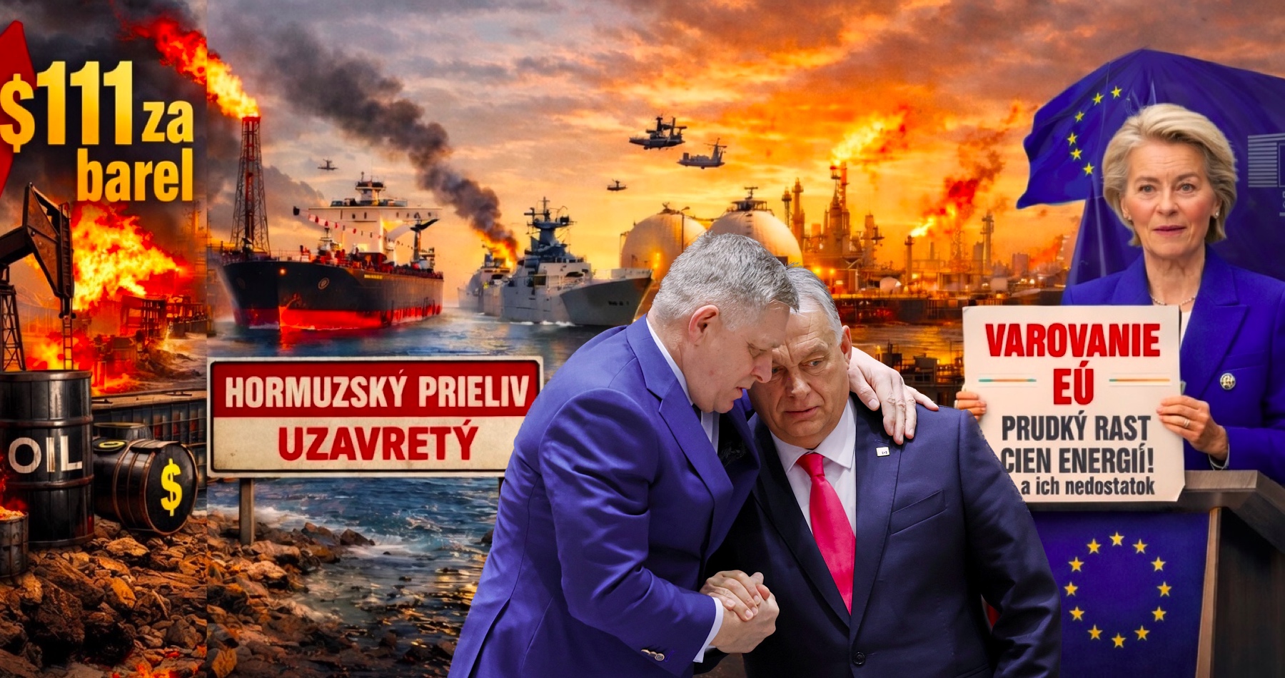 „Celá EÚ a špeciálne Európska komisia  sa v otázkach energetickej bezpečnosti začínajú podobať na loď samovrahov,“ varuje premiér Robert Fico, ktorý kvôli najväčej energetickej kríze v histórii spoločne s Viktorom Orbánom vyzývajú EÚ obnoviť dialóg s Ruskom a zrušiť sankcie, aby sa mohli doplniť chýbajúce rezervy plynu a ropy. Maďarský premiér vyzval EÚ „prinútiť ukrajinského prezidenta Volodymyra Zelenského okamžite znovu otvoriť ropovod Družba“