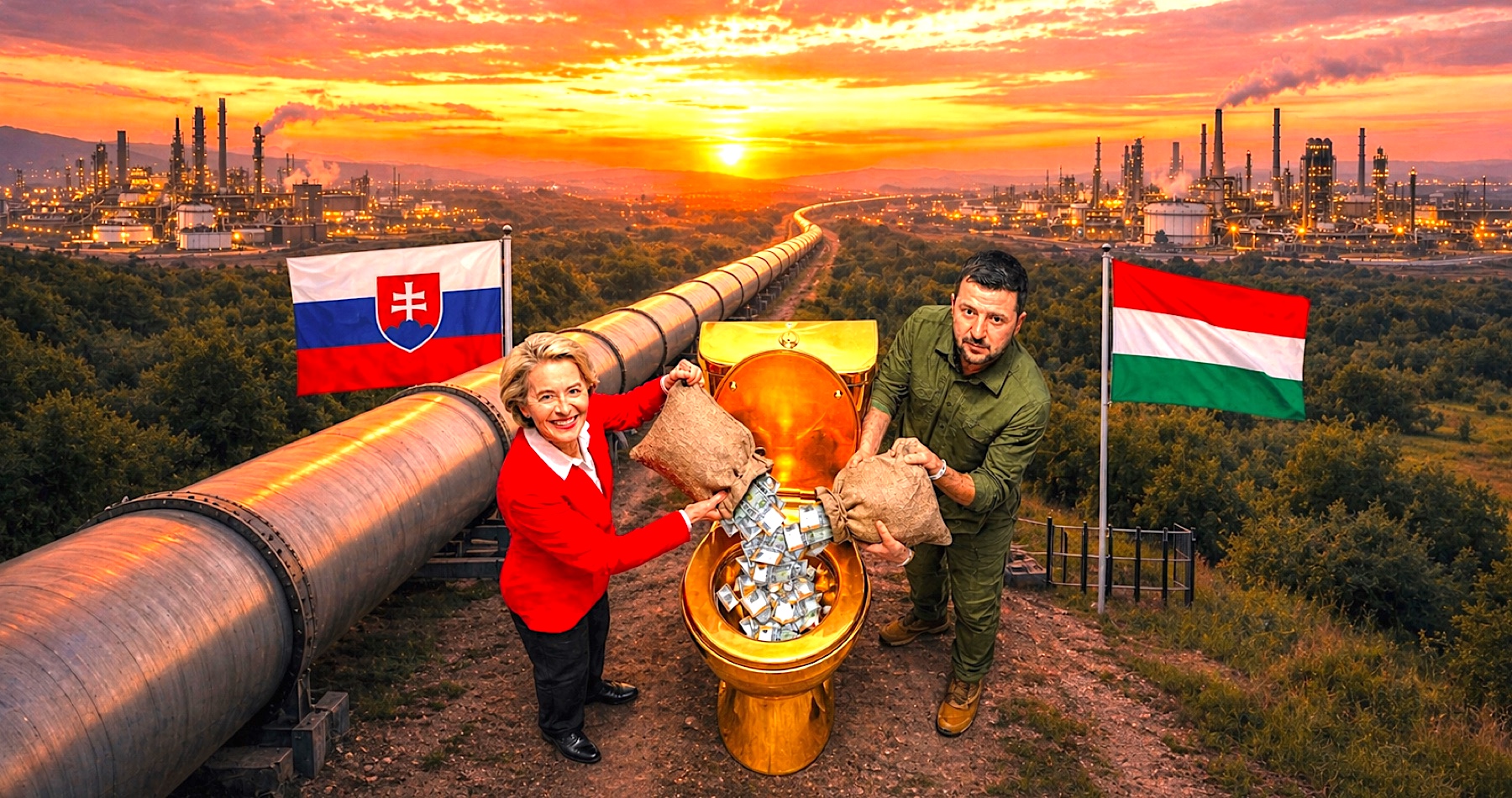 Štáty EÚ sa dohodli na poskytnutí pôžičky Ukrajine vo výške 90 miliárd eur. Ukrajina začala s obnovou prepravy ruskej ropy cez ropovod Družba. „Obnovenie dodávok cez Družbu stabilizuje ropný trh ovplyvnený situáciou na Blízkom východe,“ uviedla ministerka hospodárstva Denisa Saková