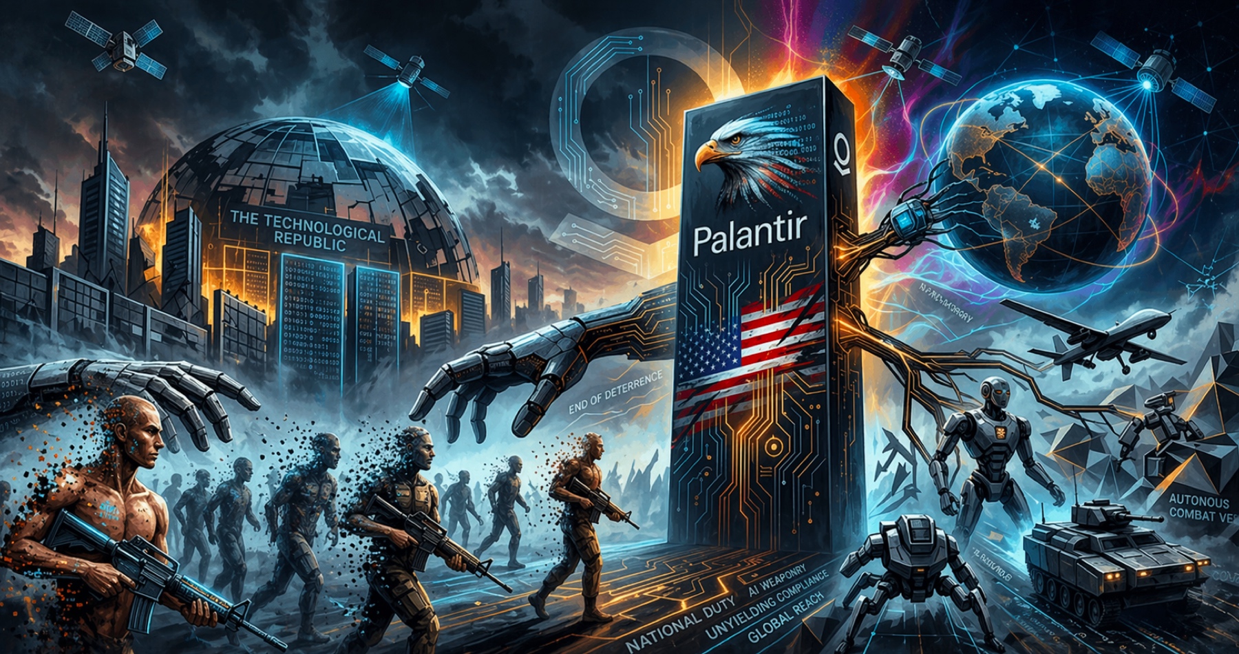 Manifest Palantiru ako fašistická agenda Trumpovej vlády na záchranu upadajúcej dominancie Západu radikálnymi prostriedkami. Ruský filozof Alexander Dugin ho označil za technofašistický plán ľudí, ktorí dostali Donalda Trumpa k moci a v ktorom má byť hegemónia Západu presadzovaná prostredníctvom zbraní a technologickej nadradenosti nad ostatnými štátmi