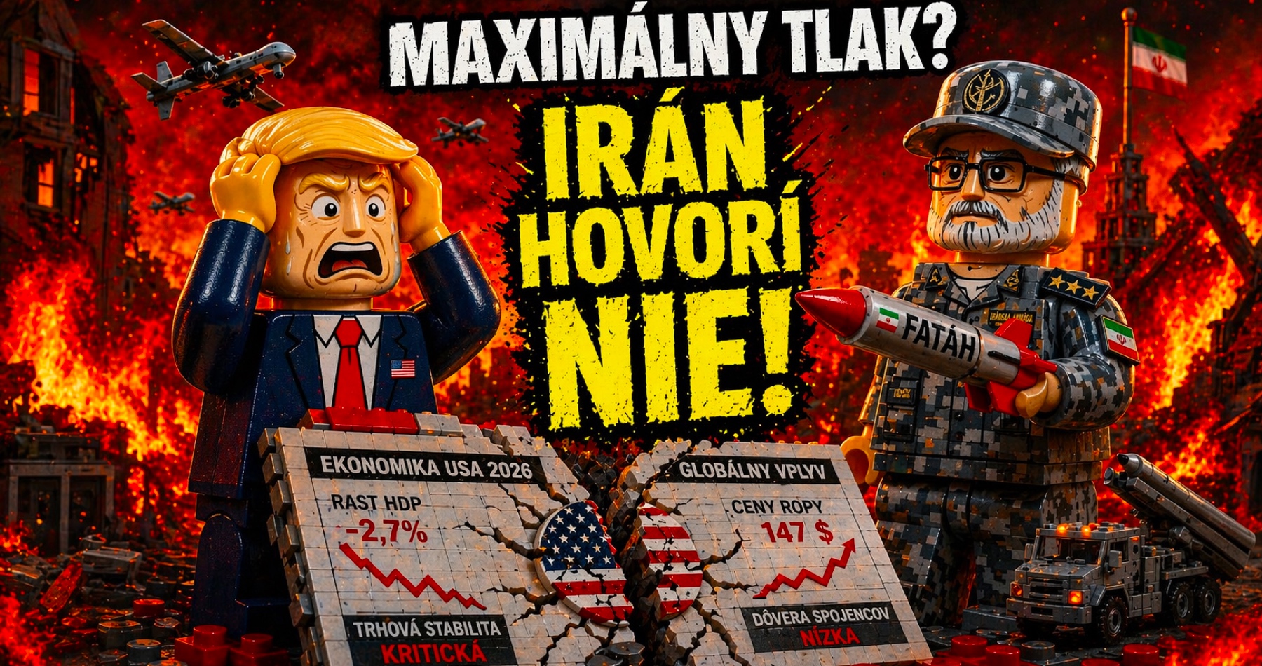 VIDEO: 7000-ročná história Iránu vs. Donald Trump. Hormuzský prieliv ako zbraň, ktorej blokovaním Iránci kontrolujú svet, a silný odkaz skladbieb „Zobuď sa, Amerika“ a „Amerika bude opäť veľká“, ale až keď sa opäť stane slobodná