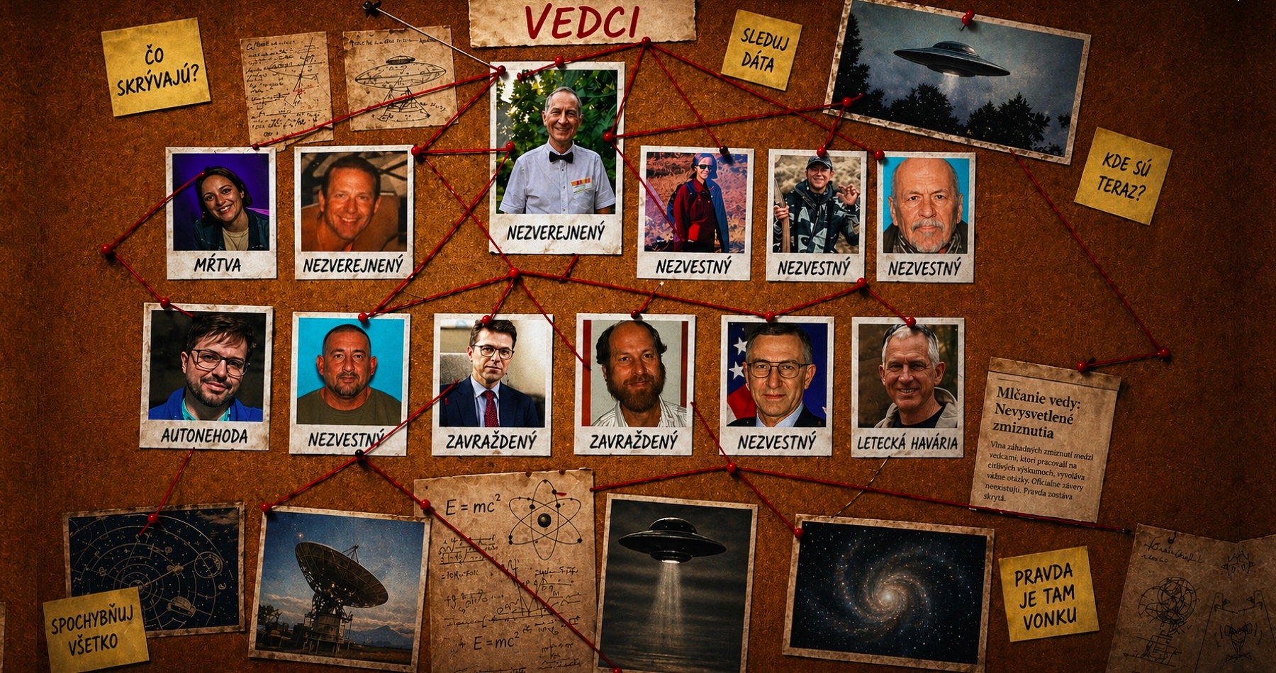 VIDEO: O záhadných zmiznutiach a úmrtiach amerických vedcov, ktorí pracovali na tajných výskumoch supertechnológií a mimozemských technológií. Dozviete sa aj o americkej materiálovej inžinierke Monice Reze, držiteľke patentu na pokročilú niklovú zliatinu ‚Mondaloy‘ vyvinutú pre extrémne podmienky. Tá bez stopy zmizla počas túry, pričom v Air Force Research Laboratory jej zhodou okolností velil takisto nezvestný penzionovaný generál letectva William McCasland