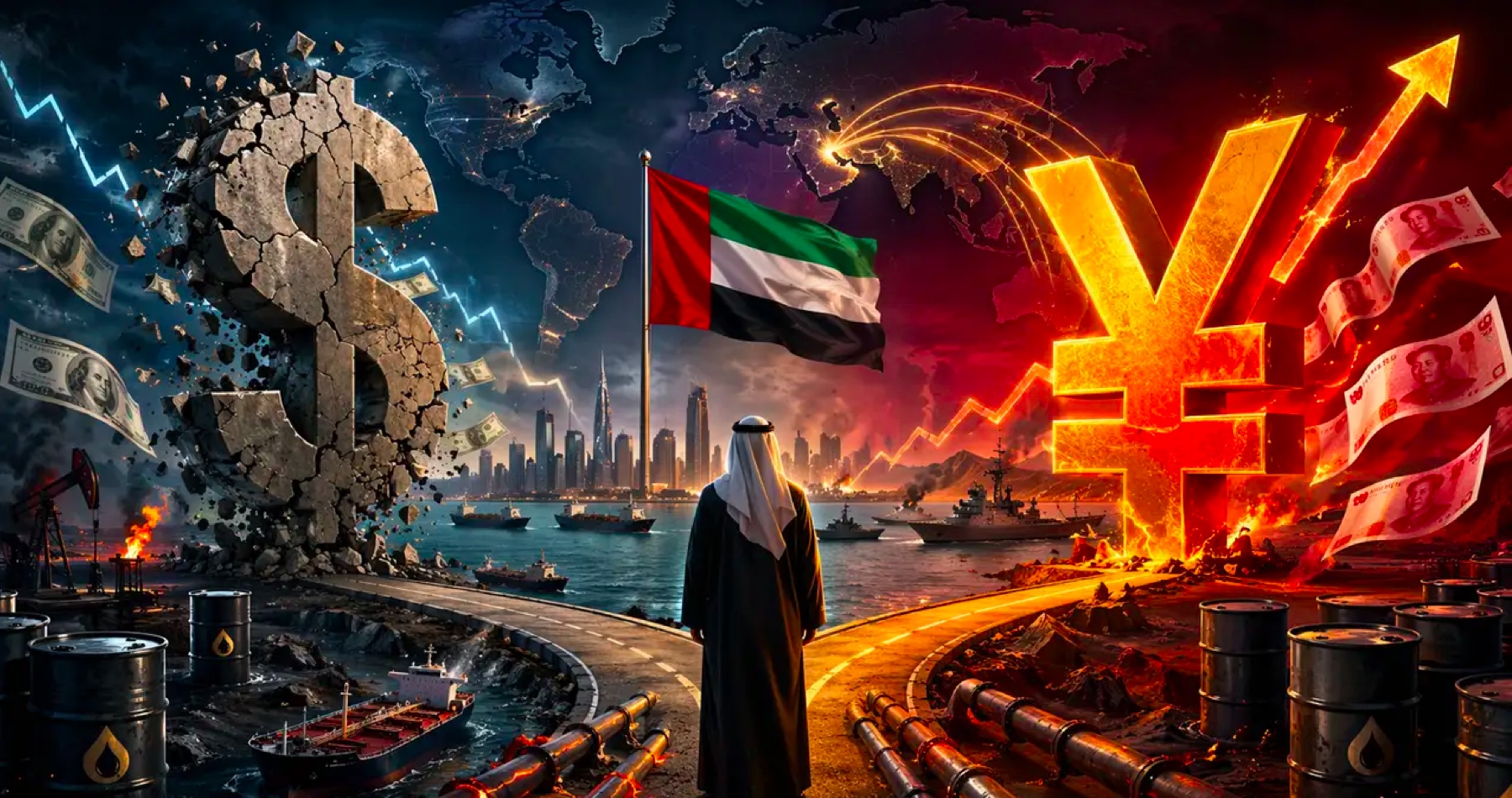 Štáty Perzského zálivu prichádzajú pre vojnu s Iránom o peniaze v dôsledku poklesu príjmov z predaja ropy, preto žiadajú USA o menové swapy. V opačnom prípade hrozia odklonom od dolára k jüanu