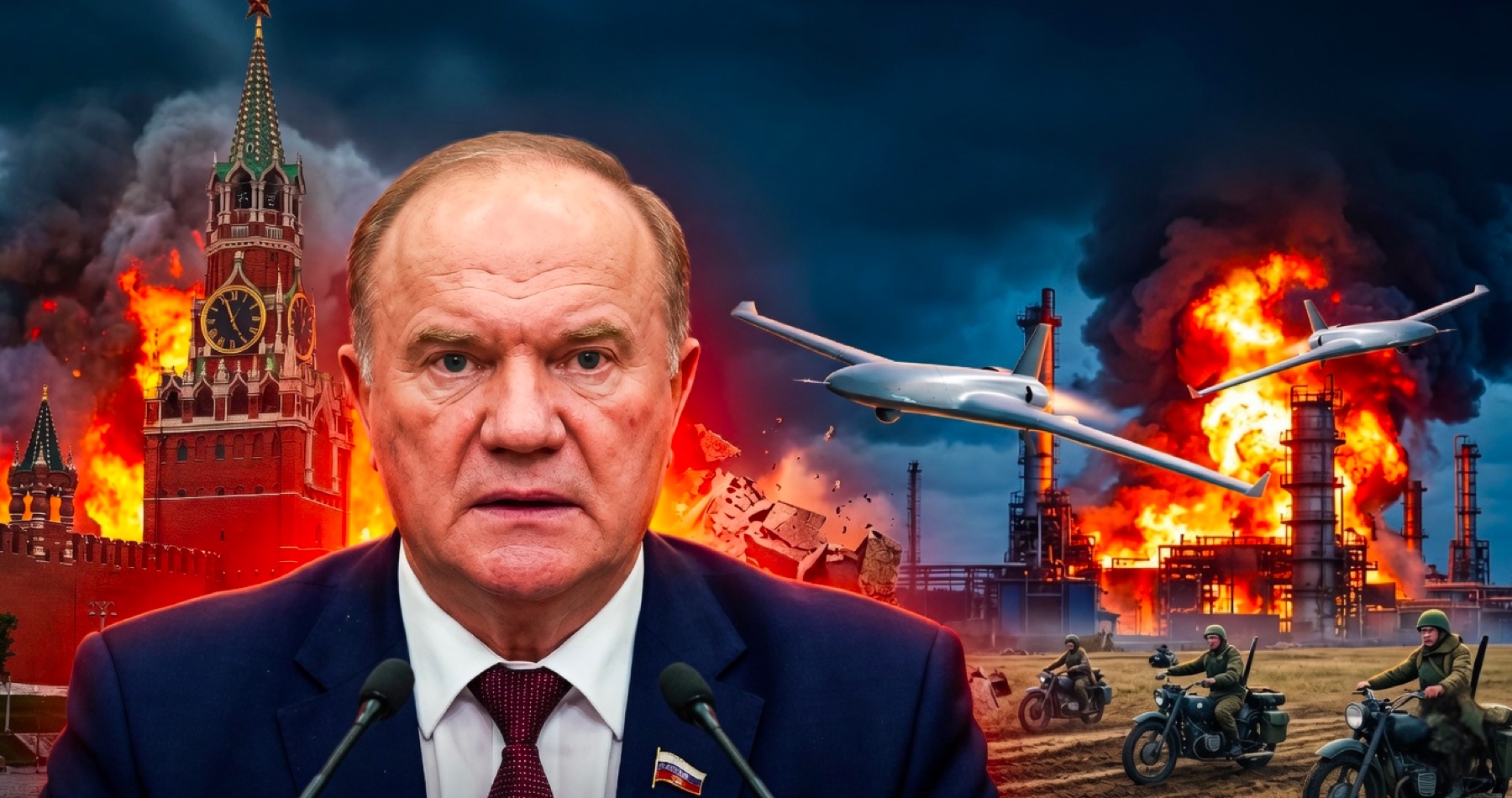 VIDEO: Šéf ruských komunistov Gennadij Ziuganov varoval pred rizikom revolúcie podobnej tej z roku 1917. Reagoval tak na virálne video známej ruskej blogerky Viktorije Bonjovej, ktorá ostro kritizovala ekonomickú situáciu v Rusku