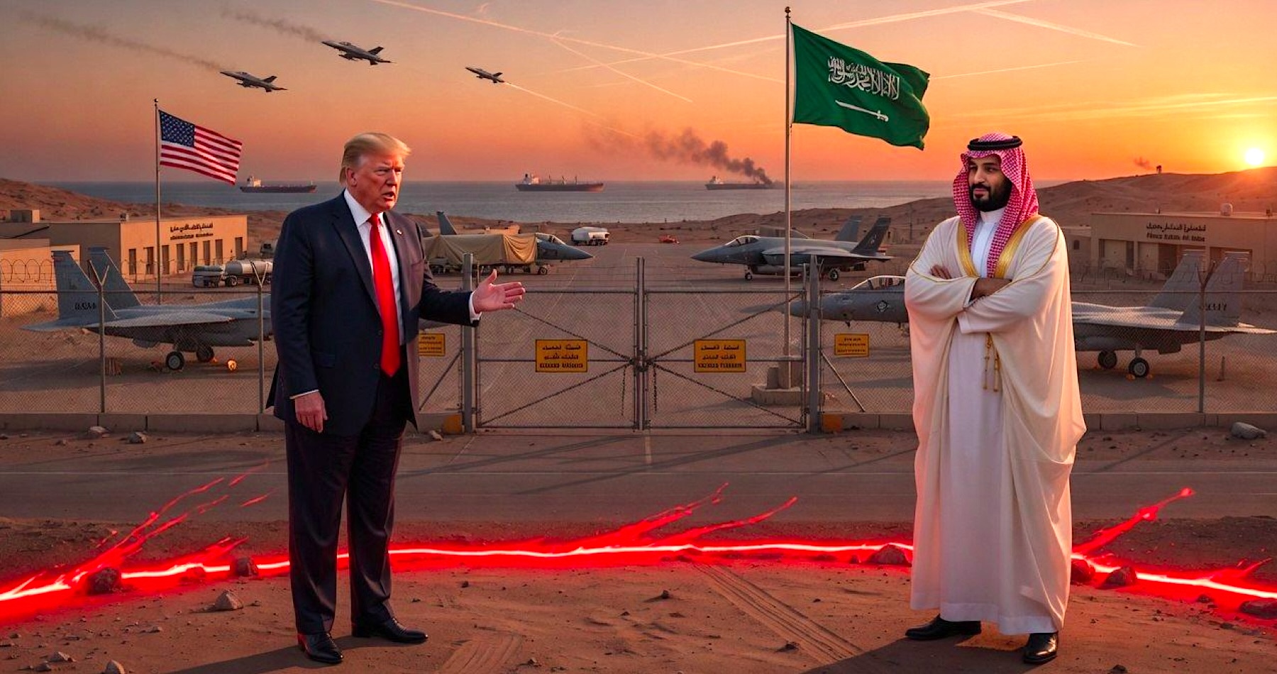 Donald Trump pozastavil vojenskú operáciu Projekt sloboda v Perzskom zálive po tom, čo Saudská Arábia a Kuvajt odmietli udeliť armáde USA povolenie na využívanie svojich leteckých základní a vzdušného priestoru