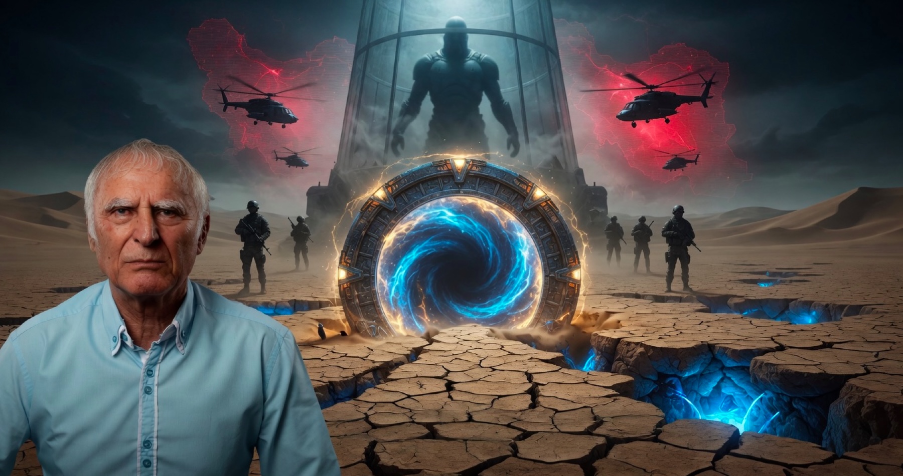 VIDEO: Dr. Michael Salla tvrdí, že skutočným dôvodom vojenského konfliktu na Blízkom východe je snaha USA dostať sa v Iráne k starodávnym vyspelým technológiám a k hviezdnym bránam. Podľa neho ide o najväčšie tajomstvo súčasnej geopolitiky, ktoré mainstreamové médiá úplne ignorujú. Poukázal aj na obrovské bytosti, ktoré sa nachádzajú na území Iránu v stave hibernácie v časovej kapsule, a pripomína citát z cestopisu Marca Pola. Ten v 13. storočí navštívil v Iráne hrobku, kde sú v dokonalom stave pochovaní legendárni traja králi – Gašpar, Melichar a Baltazár. Títo mudrci z Východu prišli do Betlehema pokloniť sa novonarodenému Ježišovi. Pripomenul aj plán americkej armády zničiť sedem krajín za päť rokov (končiac Iránom), ktorý po roku 2001 odhalil americký generál Wesley Clark