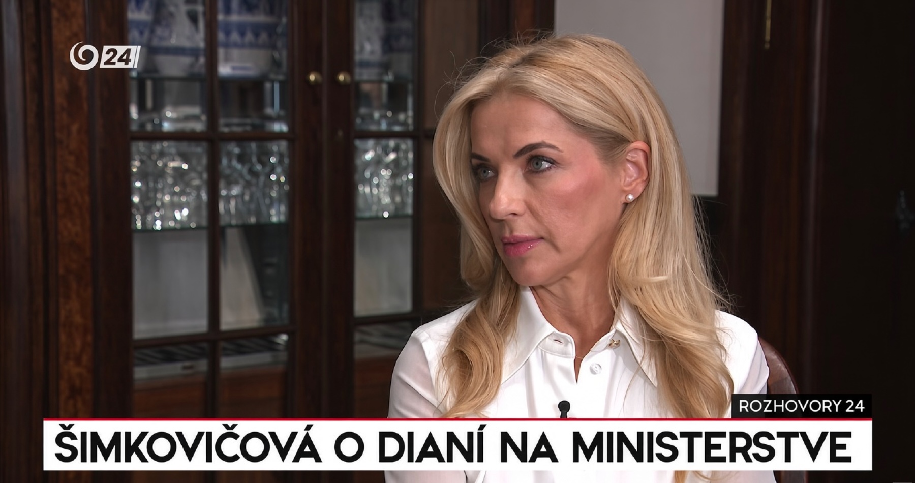 VIDEO: Ministerka kultúry Martina Šimkovičová objasnila pozadie konca Lukáša Machalu na pozícii šéfa služobného úradu a vyjadrila sa aj k práci svojho ministerského kolegu Tomáša Tarabu